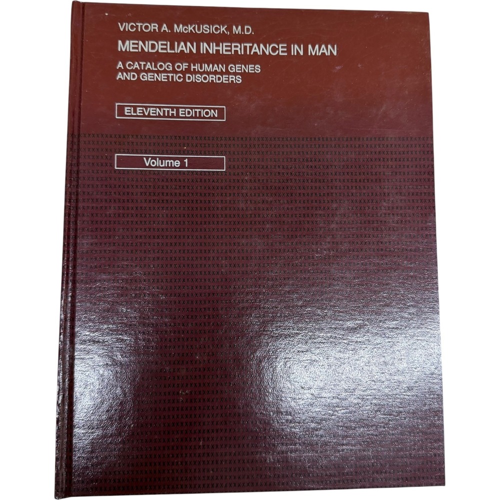 Mendelian Inheritance in Man Victor McKusick 11th Ed Vol 1 Hardcover 1994 VTG - Picture 2 of 10